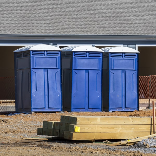 what is the maximum capacity for a single porta potty in Gunlock